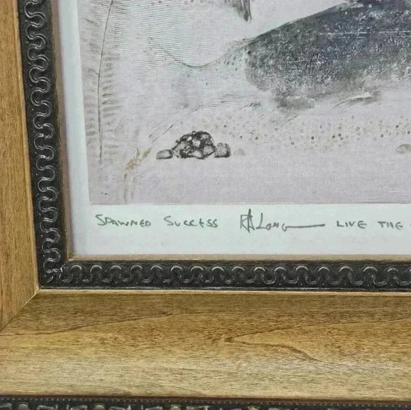 Salmon framed print - Picture 3 of 7